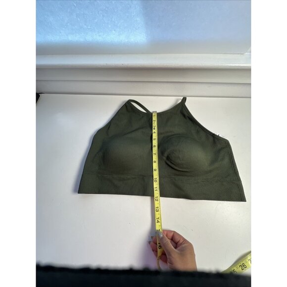 Torrid Feel The Fit Sports Bra Women  Sz 4 Green Active Athletic Workout Gym - Picture 5 of 6